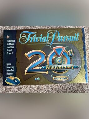 Hasbro Trivial Pursuit Game Board 20th Anniversary Edition